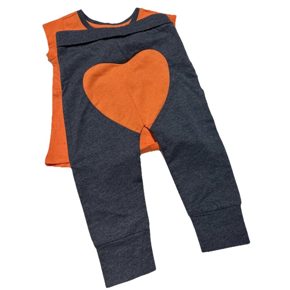 NEW AU Auburn Tigers Infant Baby Heart Shirt Leggings Set 6-12 M Colosseum - Picture 4 of 6